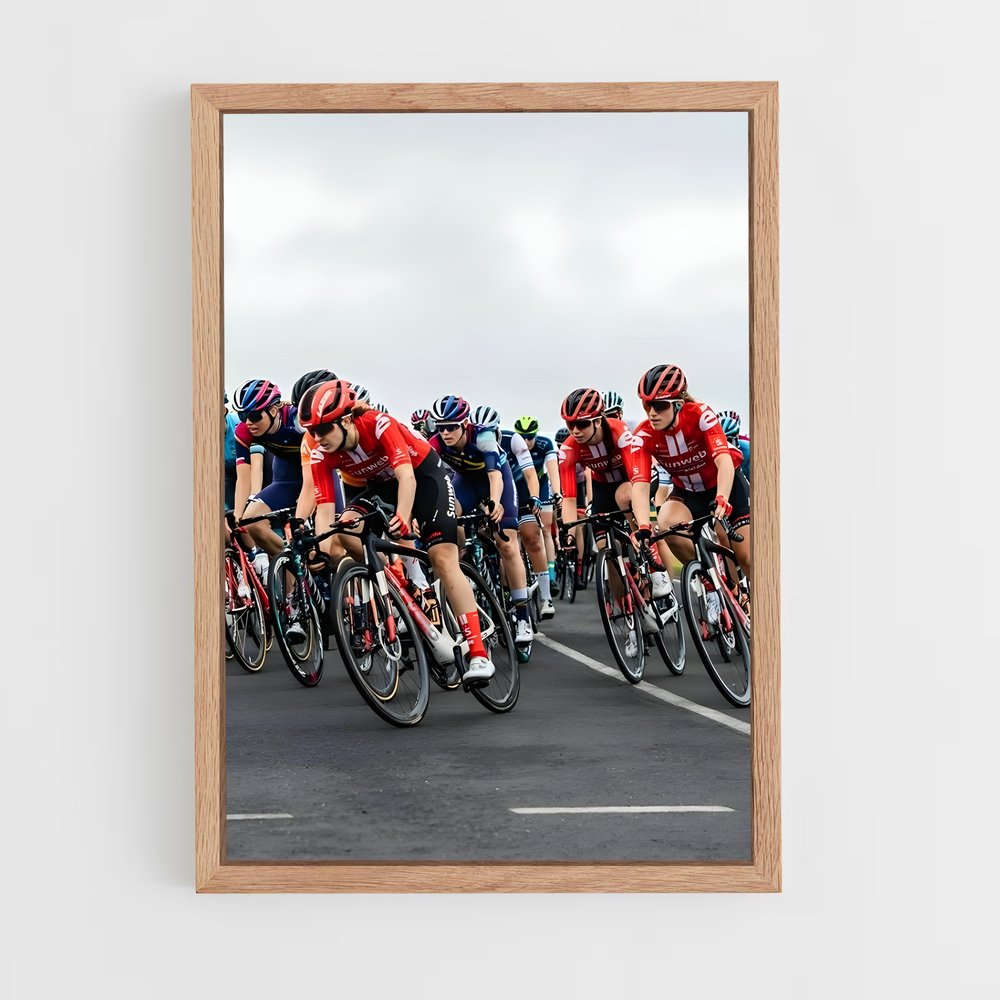 Poster Olympic cycling cyclistes – affiche Cyclisme (vue 4)